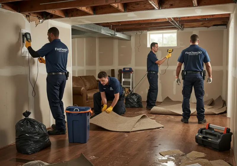 Flood DamageMaterial Assessment and Debris Removal process in Santa Fe, TX