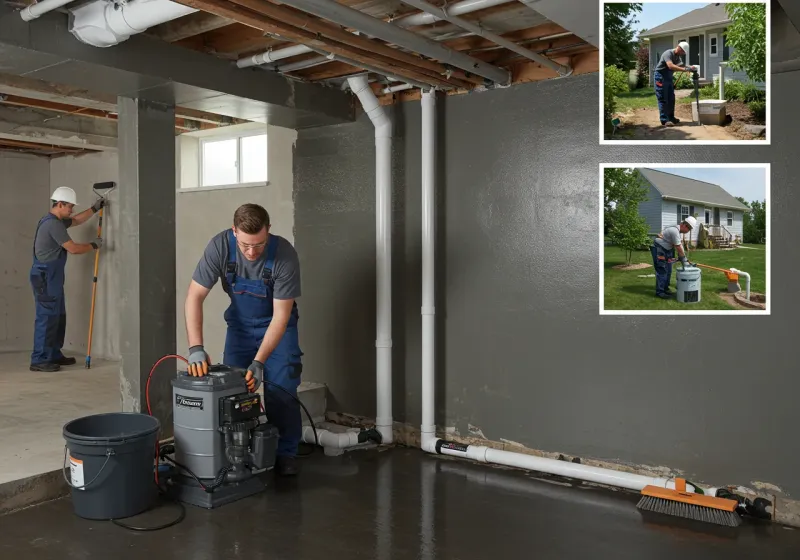 Basement Waterproofing and Flood Prevention process in Santa Fe, TX